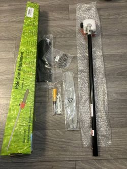 New Pole Saw Attachment with Bar & Chain – Complete Set – Power Head Not Included