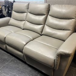 Free Local Delivery* Grey Leather Couch