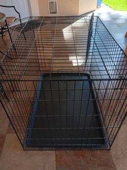 Dog cage.