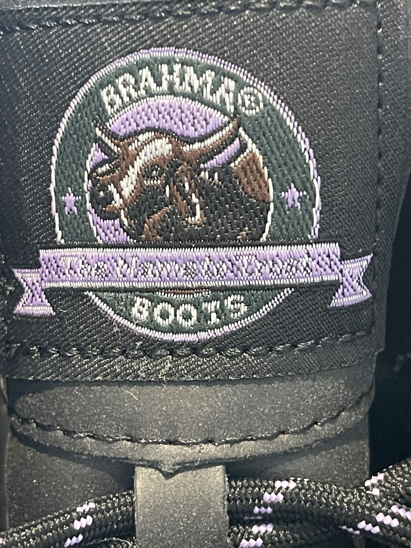 NWOT Brahma Woman’s Size 11M Steel Toe Black Boots