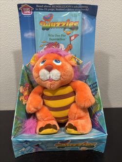 Disney Wuzzles Bumblelion 1985 12” Plush Toy Hasbro Softies Book Included