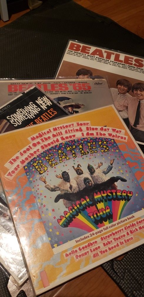 Lot Of 4 Beatles Record
