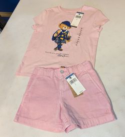 New Girls Polo Ralph Lauren Size 6 Outfit
