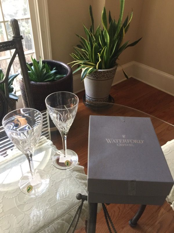 12 New Waterford Crystal Goblets