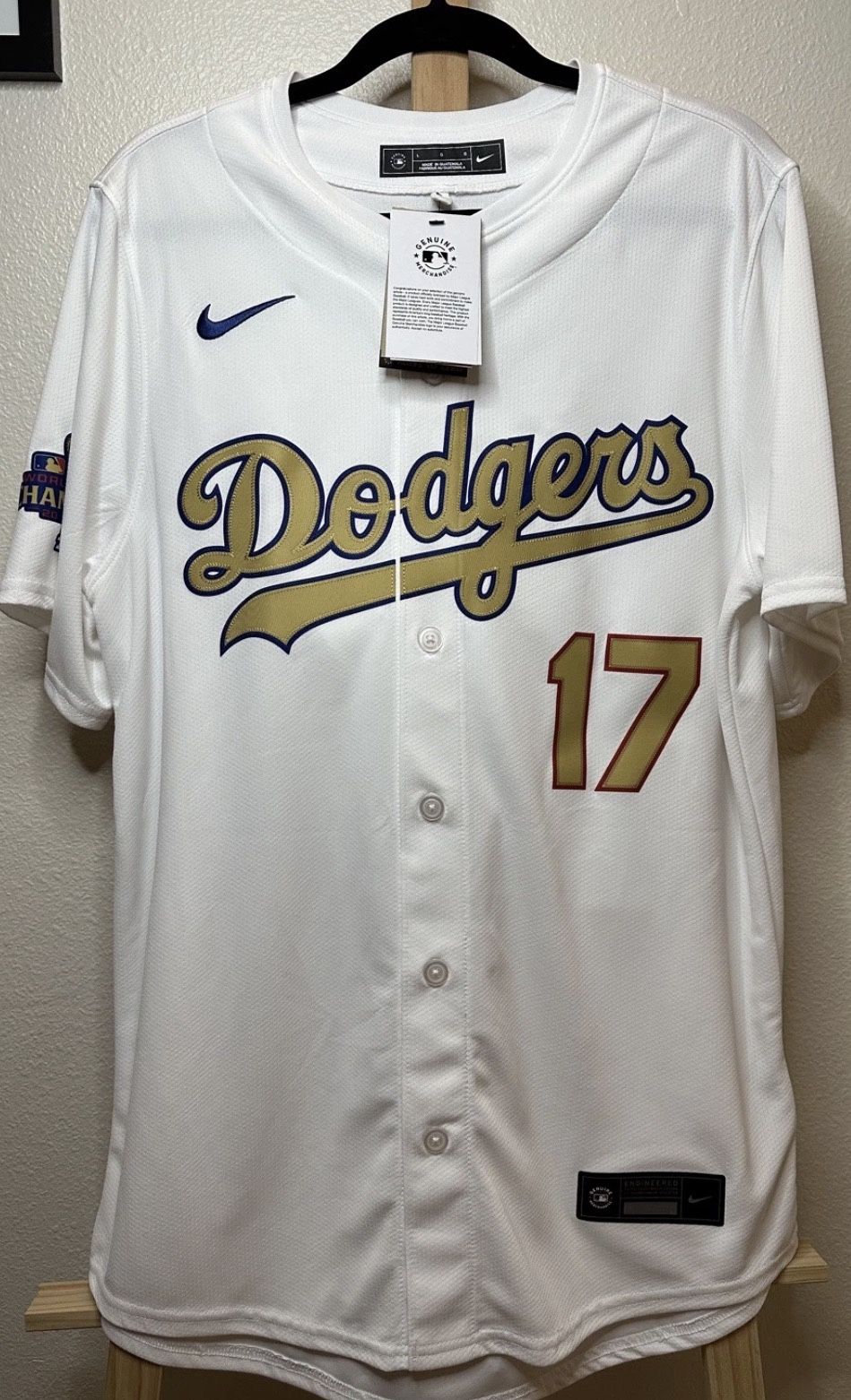 Shohei Ohtani Los Angeles Dodgers Nike 2025 Gold Collection Kanji Limited Jersey - White