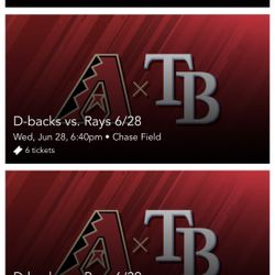 Dbacks Vs Rays 6/27 - 6/29