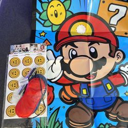Mario Bros Party Sticker Game 