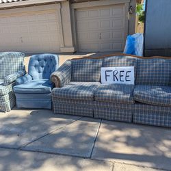Free - Couch And Chairs 