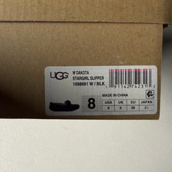 UGG W DAKOTA STARGIRL SLIPPER 1098691 W / Black, women size 8