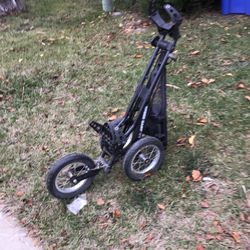 Sun Mountain speed golf club cart Three Wheel Excellent Condition