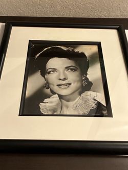 Agnes Moorehead Signed Vintage Photo - Framed + Lifetime R&R COA