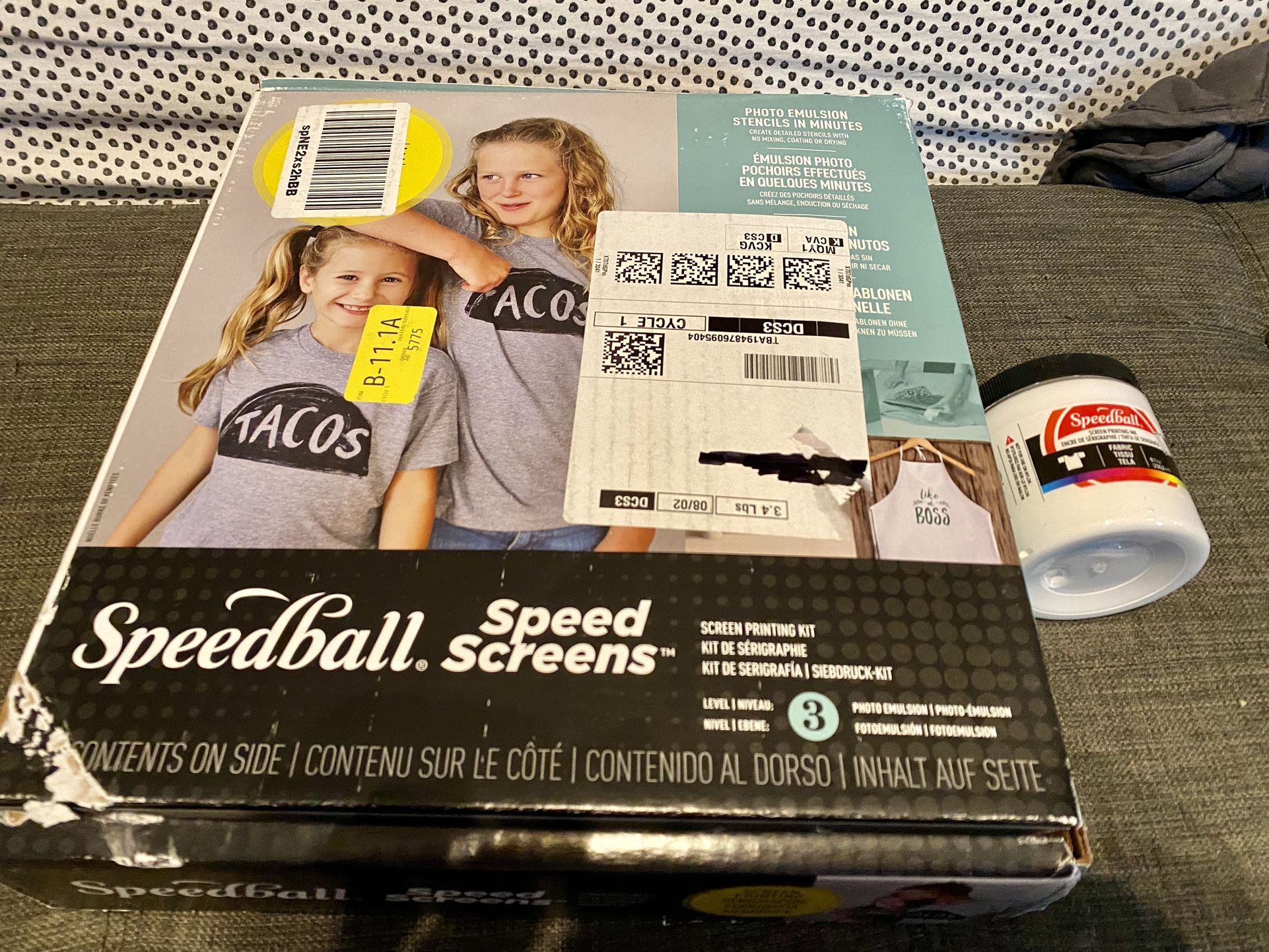 Speedball Screen printing Kit Including Light And Extra Ink