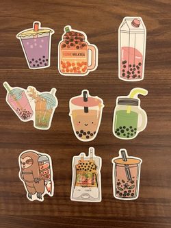 Boba Tea Stickers 
