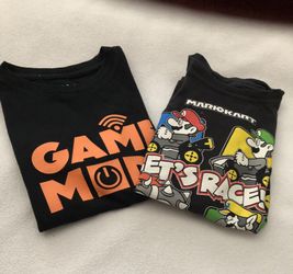 “Boys T Shirts” Size 7, Game Mode & Mario Kart