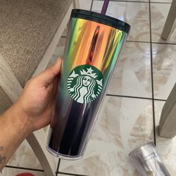 Starbucks Gradient Oil Slick 