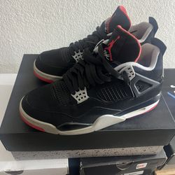 Jordan 4 retro bred 2019 size 8.5m