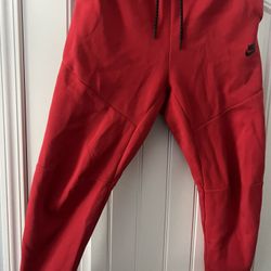 Red Nike Tech Sweats
