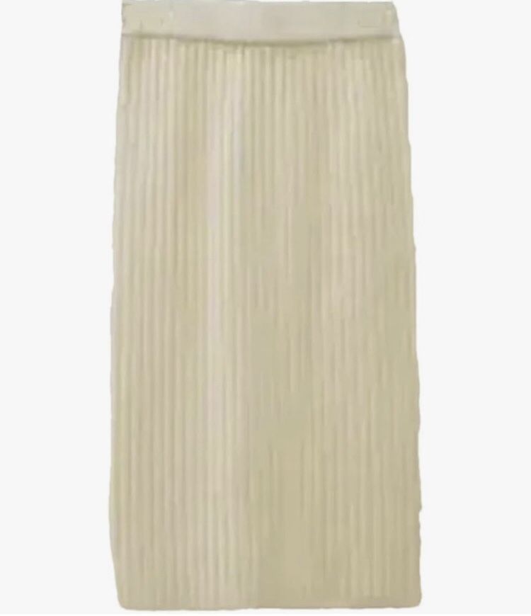Women Office Knitted Skirt Autumn Winter Slit Skirt Pencil Skirts High Waist