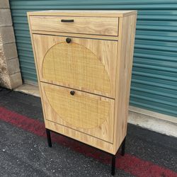 Target Rattan Shoe Storage Cabinet 