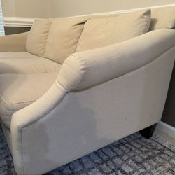 Cream/Beige Sofa and Loveseat Set - $300 OBO