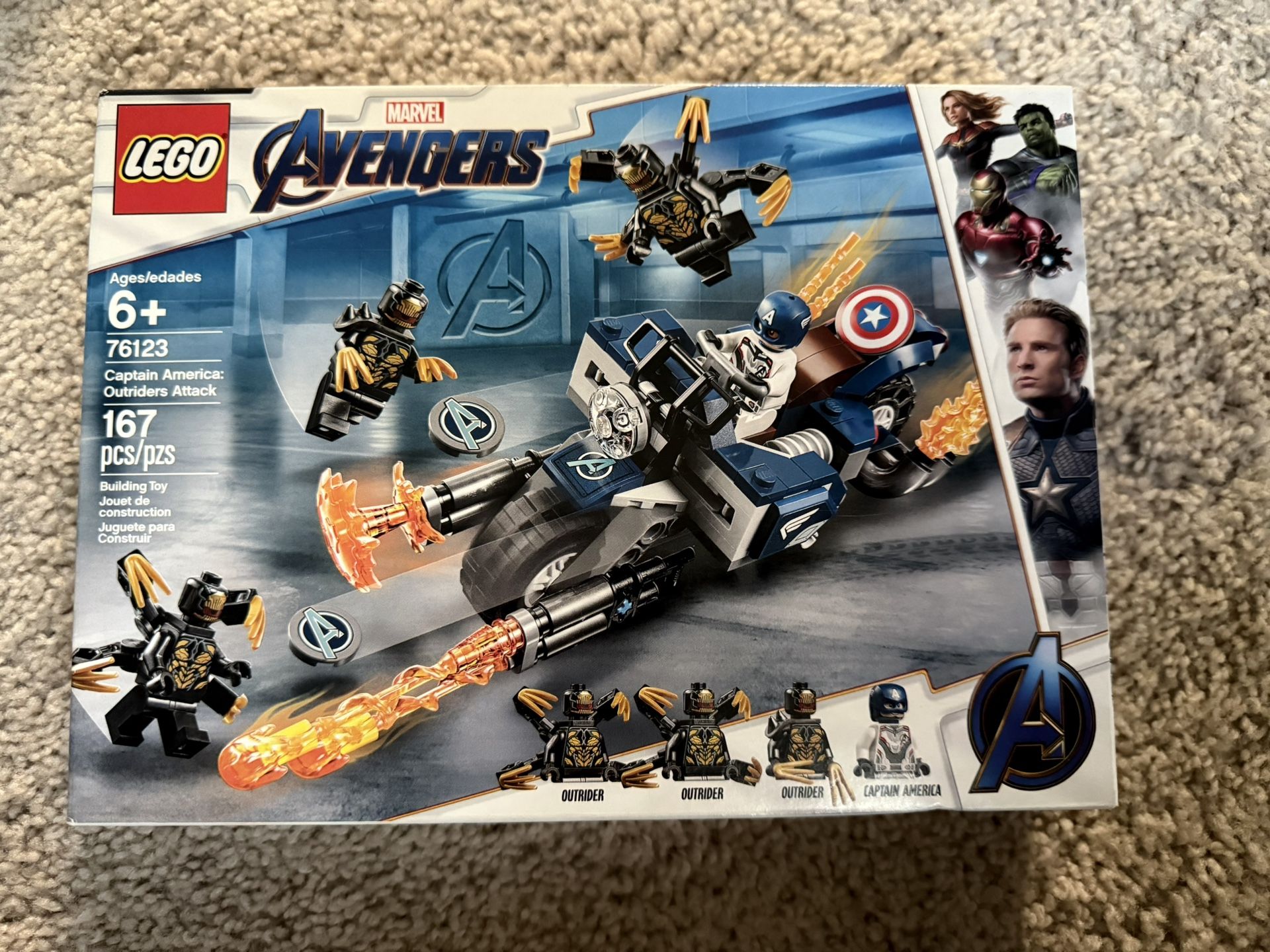 Lego Marvel Avengers 76123 Captain America OutRiders Attack
