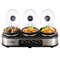 Chefman Triple Slow Cooker & Buffet Server - New