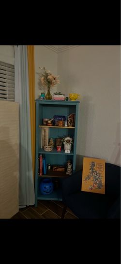 Blue book shelf