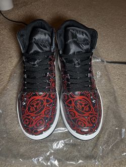 Custom Naruto Sharingan Style Sneakers