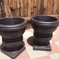 New Flower Pots Made Out Of Cement Perfect Gift 