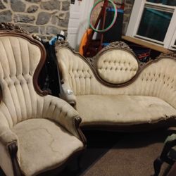 Antique Couch And Chair