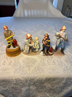 Fireman Figurine Collection - Set of 4