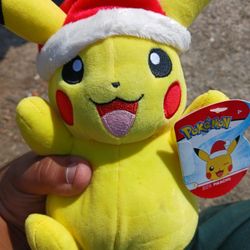 Pokémon 8" Holiday Christmas Pikachu Plush Stuffed Animal Toy Nintendo Anime 