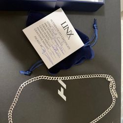 14k Solid White Gold 5.6MM Flat Curb Chain