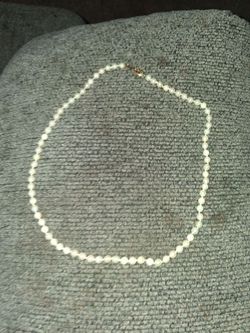 Real Pearl Necklace 14k