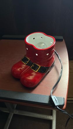 Santa Boot Ceramic night light