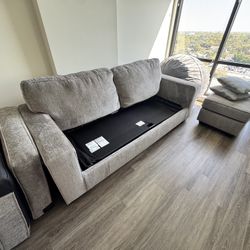 Ashley Altari Queen Sleeper Sofa + Ottoman – Pickup Only  