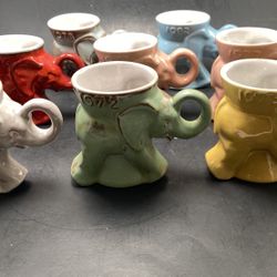 Vintage Frankoma GOP Collectible Elephant Mugs 1960s 1970s 1980s —$10 EACH Mug—Selling Individually