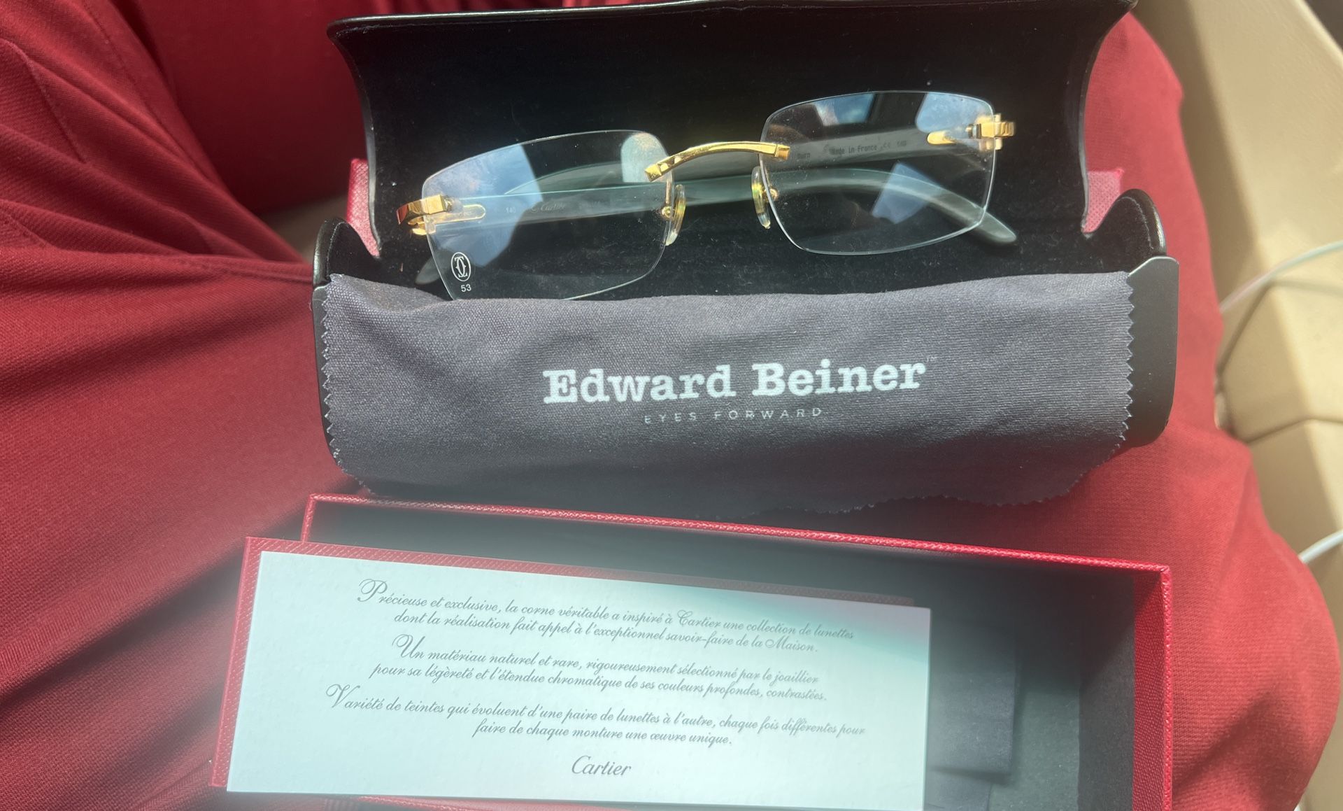 Men’s Cartier Frames / Glasses Buffalo Horn