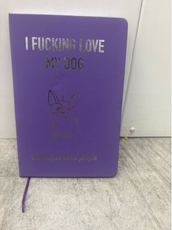 I Love My Dog Hardcover Journal Notebook