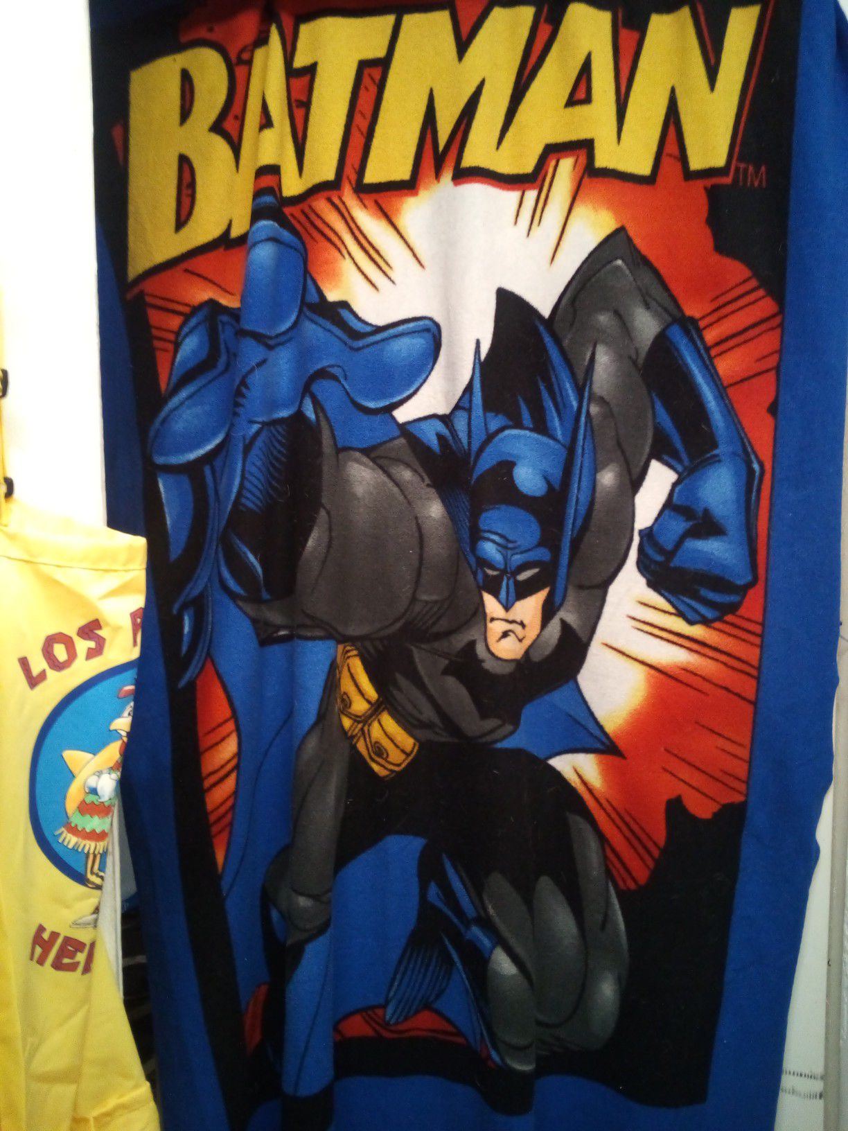 Lightweight fleece Batman blanket