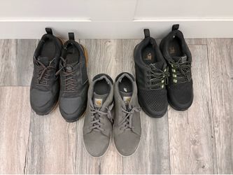 3 pairs of work shoes, including Timberland PRO Radius models and Carhartt brand sneakers Reebok Work Sublite Cushion Composite Toe Work Shoe Shoes Wo