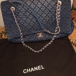 XL Quilted Jean Bag  .New