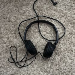 Black Sony Wired Headphones 