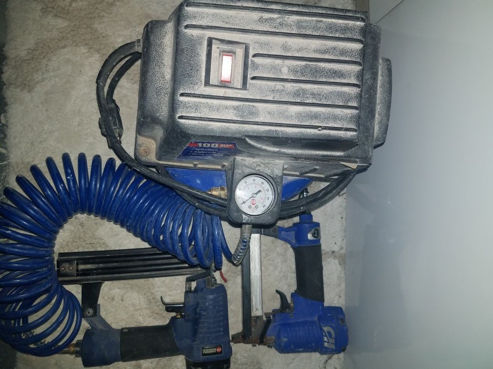air compressor 18 gauge Brad nailer in staple and staple gun