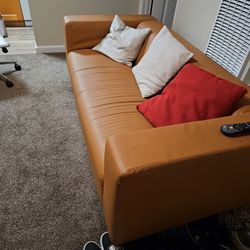 Brown Couch.