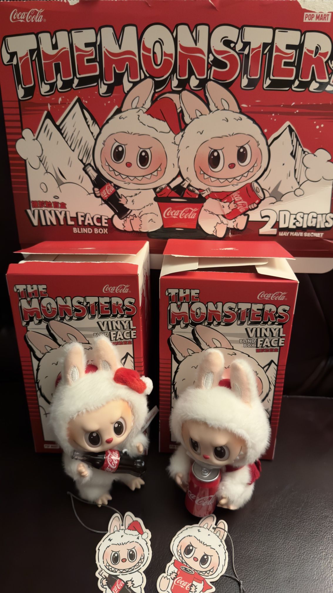 The Monsters Coca Cola Vinyl Face Pendants Labubu