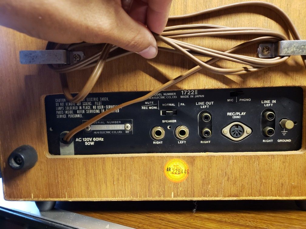 Vintage. AKAI 1722II Stereo Reel to Reel Tape Recorder for Sale in