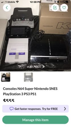 Gaming Consoles SNES N64 PS3