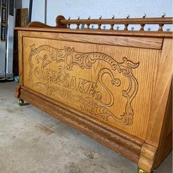 Vintage Cedar Cheat With Original Hardware