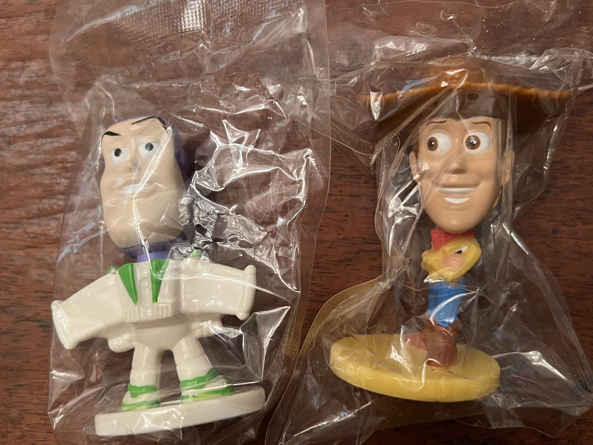 2 - 2003 KELLOGG'S Disney Pixar "Toy Story" Bobble Head Woody & Buzz Lightyear 3”H 3 Sets Available $10 each